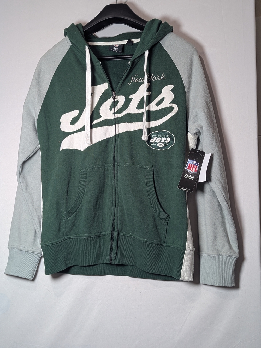 New York Jets NFL Team Apparel Full Zip Hoodie NWT Women’s
